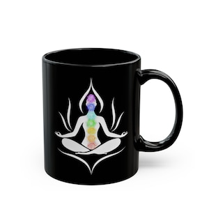 Zen AF Chakra Mug | Funny Yoga Mug | Spiritual AF Coffee Cup | Sassy Meditation Gift | Zen Mug for Coffee Lovers | Teacup Whiskey by Tonda