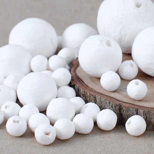Spun Cotton Balls ø 6-60 mm • select by size • SPUNNYS