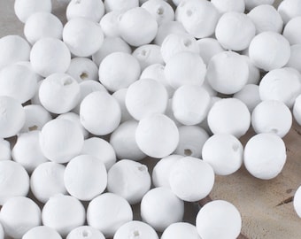SPUNNYS Lot De 100 Boules En Ouate De Cellulose Ø 12 Mm - Prêtes à Peindre Et Décorer Pour Loisirs Créatifs