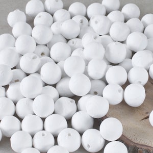 Confezione da 100 palline di cotone filato ø 15 mm per lavori fai da te • SPUNNYS