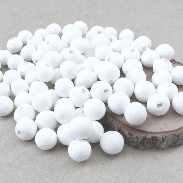 100 boules de ouate de cellulose ø 12 mm • SPUNNYS