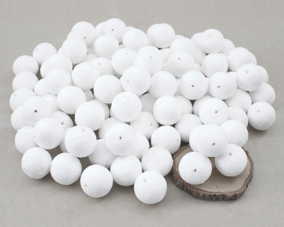 100 o 30mm Spun Cotton Balls for DIY Crafts Buy in BULK Etsy UK