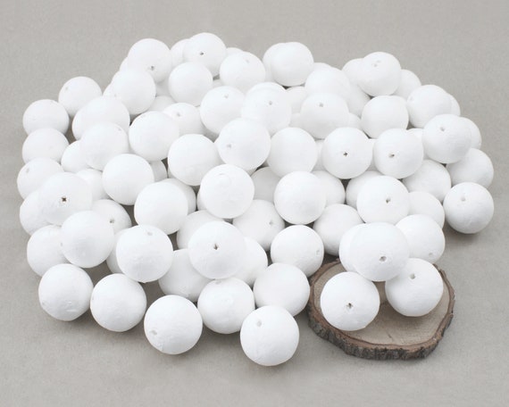 100 ø 30mm Spun Cotton Balls for DIY Crafts Buy in BULK 