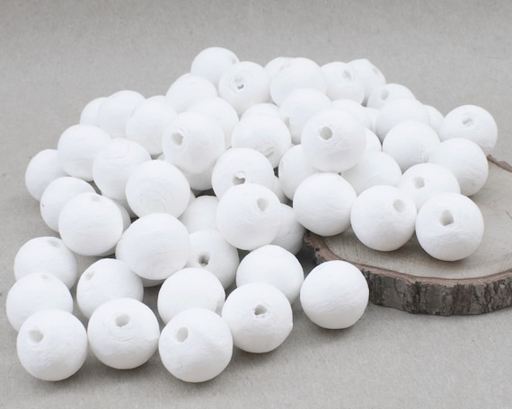 Pack of 75 ø 18mm Spun Cotton Balls for DIY Crafts SPUNNYS 