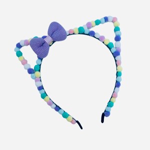 Bimbalo - Girls Fur Pom Headband Pink main image 1