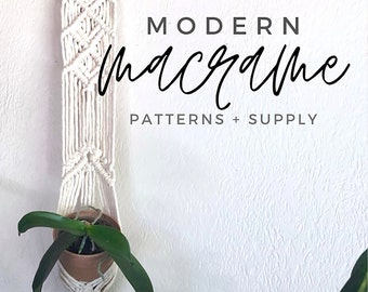 Macrame Plant Hanger Pattern PDF | Bodhi | DIY Hanging Planter Tutorial | Boho Home Decor | Plant Lover Gift | Illustrated Instant Download