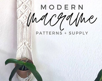 Macrame Pattern PDF | Plant Hanger Tutorial | Download + Create | Name: Bodhi Plant Hanger