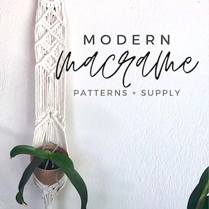 Macrame Pattern PDF | Plant Hanger Tutorial | Download + Create | Name: Bodhi Plant Hanger