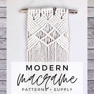 Macrame Wall Hanging Pattern | Macrame Tutorial PDF | Download + Make ...