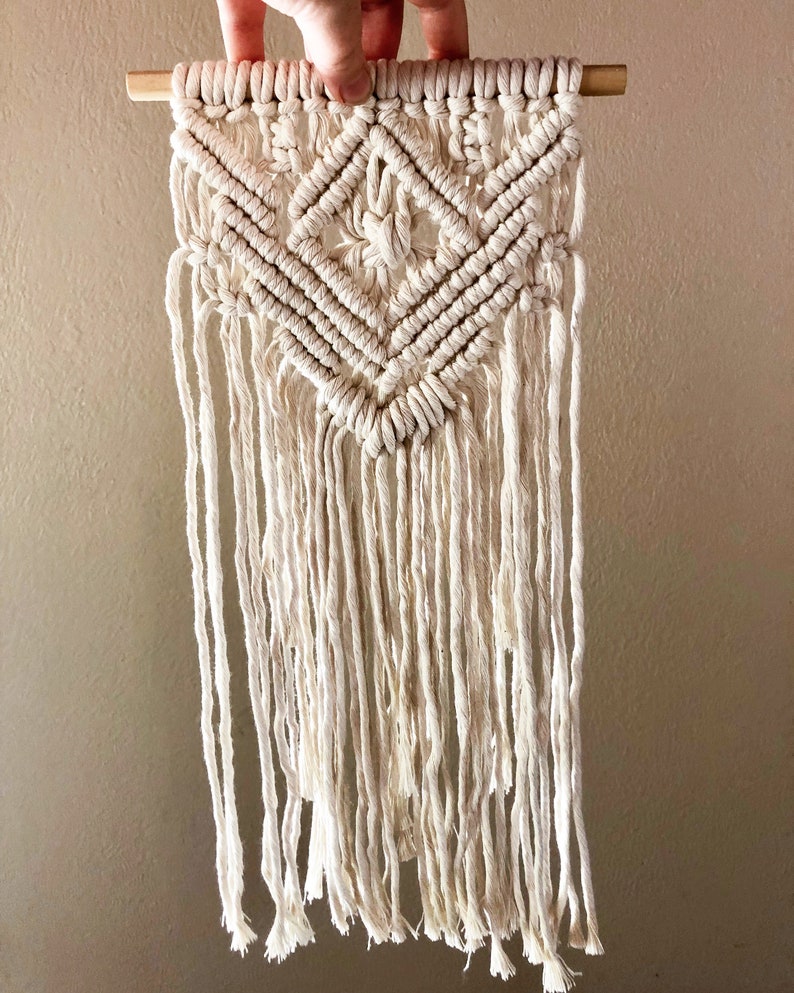 Boho macrame wall hanging kit intermediate macrame diy kit Etsy