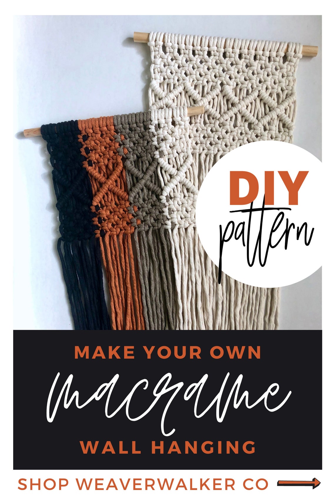Macrame Wall Hanging Pattern Beginner to Intermediate Macrame - Etsy