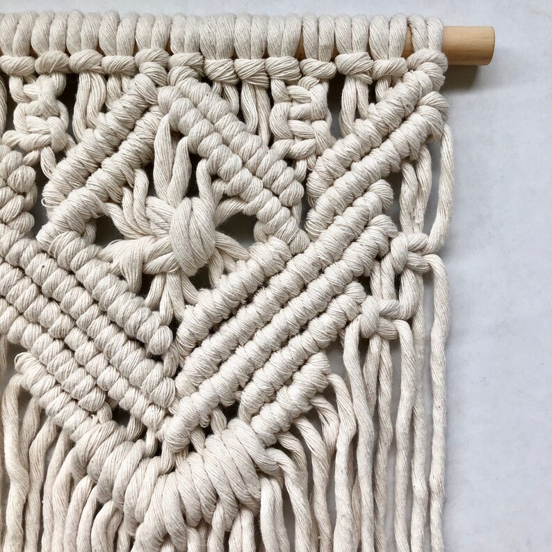 Boho macrame wall hanging kit intermediate macrame diy kit Etsy