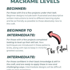 Macrame Wall Hanging Pattern, Beginner to Intermediate Macrame Tutorial pdf, Learn to Macrame, Illustrated Pattern, DIY Home Decor image 4