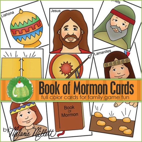 book of mormon match card game downloadable pdf only etsy