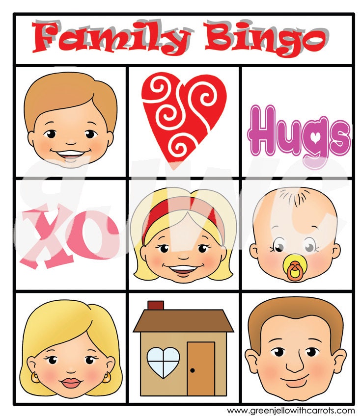 FAMILY BINGO Downloadable PDF Only - Etsy
