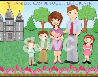 FAMILIES Can Be Together FOREVER Children's File Folder Game - Downloadable PDF Only