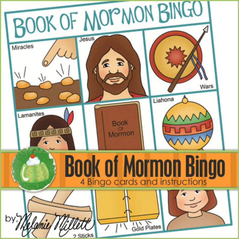BOOK of MORMON Bingo Downloadable PDF Only - Etsy