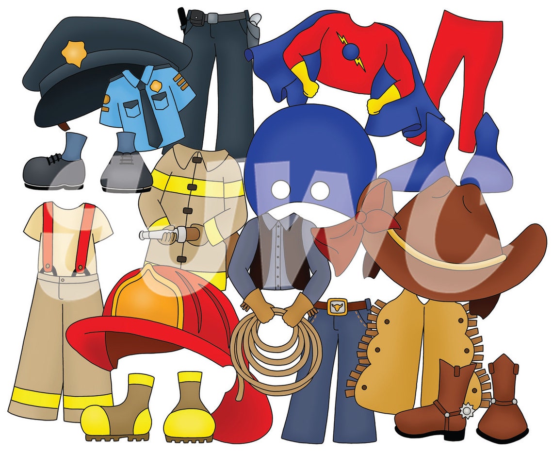 ADD ON Boy Dress up Make Believe Clothes Children's File Etsy