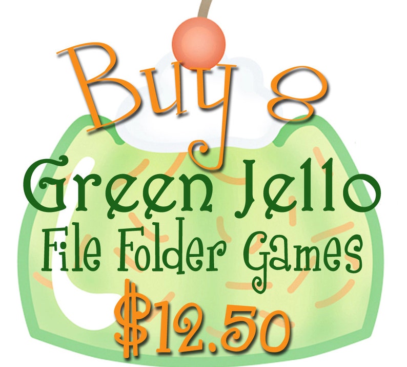 BUY 8 File Folder Games Downloadable PDF Only Etsy