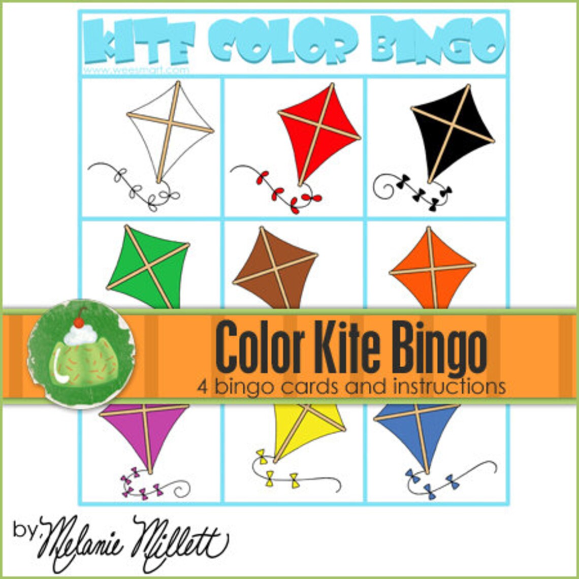 KITE Color Match BINGO Downloadable PDF Only Etsy