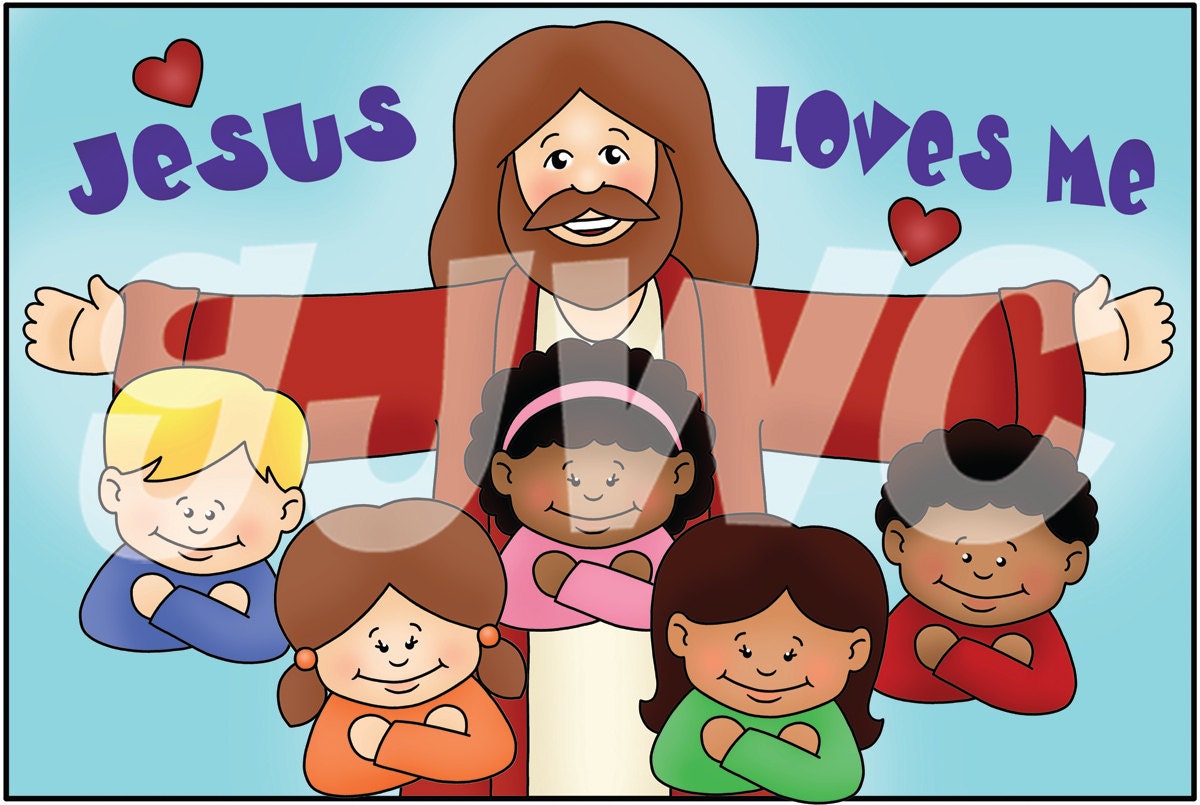 JESUS LOVES ME Children's File Folder Game Downloadable - Etsy