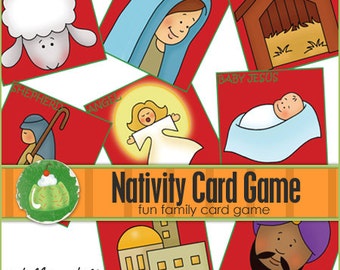 NATIVITY Match Card Game - Downloadable PDF Only