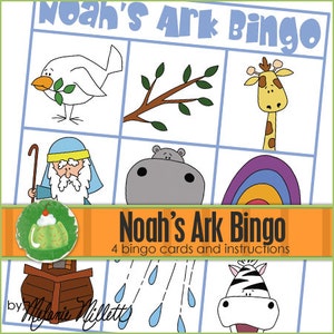 NOAH'S Ark BINGO - Downloadable PDF Only