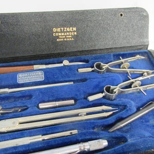 Dietzgen  Commander  drawing instruments drafting set