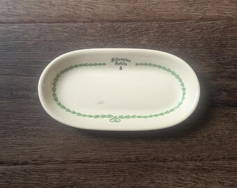 Vintage Schroeder Hotels Wisconsin Celery Or Pickle Dish Damaged Stain Albert Pick Restaurant China