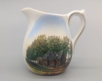 Antique First Baptist Church Brookings South Dakota Souvenir Creamer Lentz Bros Brothers