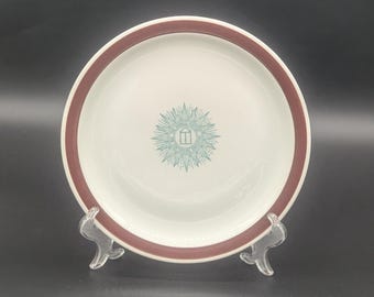 Vintage Shenango Restaurant China Dinner Plate Georgia Center for Continuing Education 1967 Athens