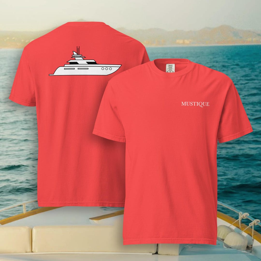 Below Deck Med Mustique Crew T-shirt: Bravo TV Parody Costume