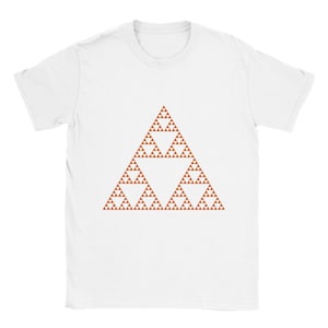 Sierpinski Triangle 5 Iterations Classic Unisex Crewneck T-shirt