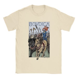 Classic Unisex Crewneck T-shirt with &quot;Boudica&quot; artwork