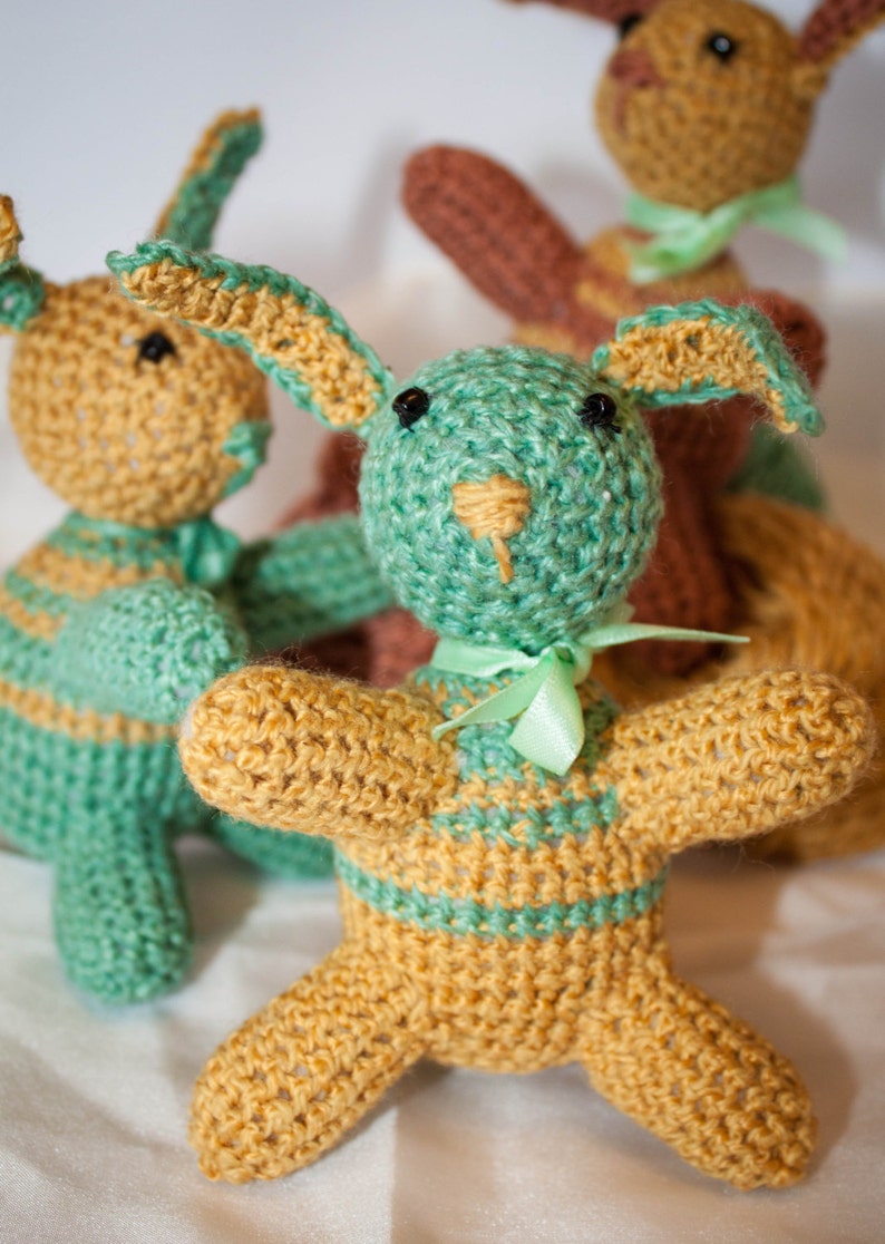 Amigurumi Stripey Crochet Bunny Rabbit Pattern - Etsy