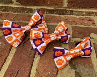 Clemson Dog Bow Tie