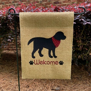 Dog Welcome Garden Flag