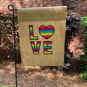 Love Heart Garden Flag