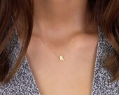 IRO Initial Necklace N5 Personalized Necklace, Uppercase Initial Necklace, Capital Initial, Dainty Necklace, Bridesmaid Gift, Gift For Her