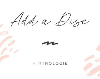 Add a Disc • Personalized Disc Pendant, Gold or Silver