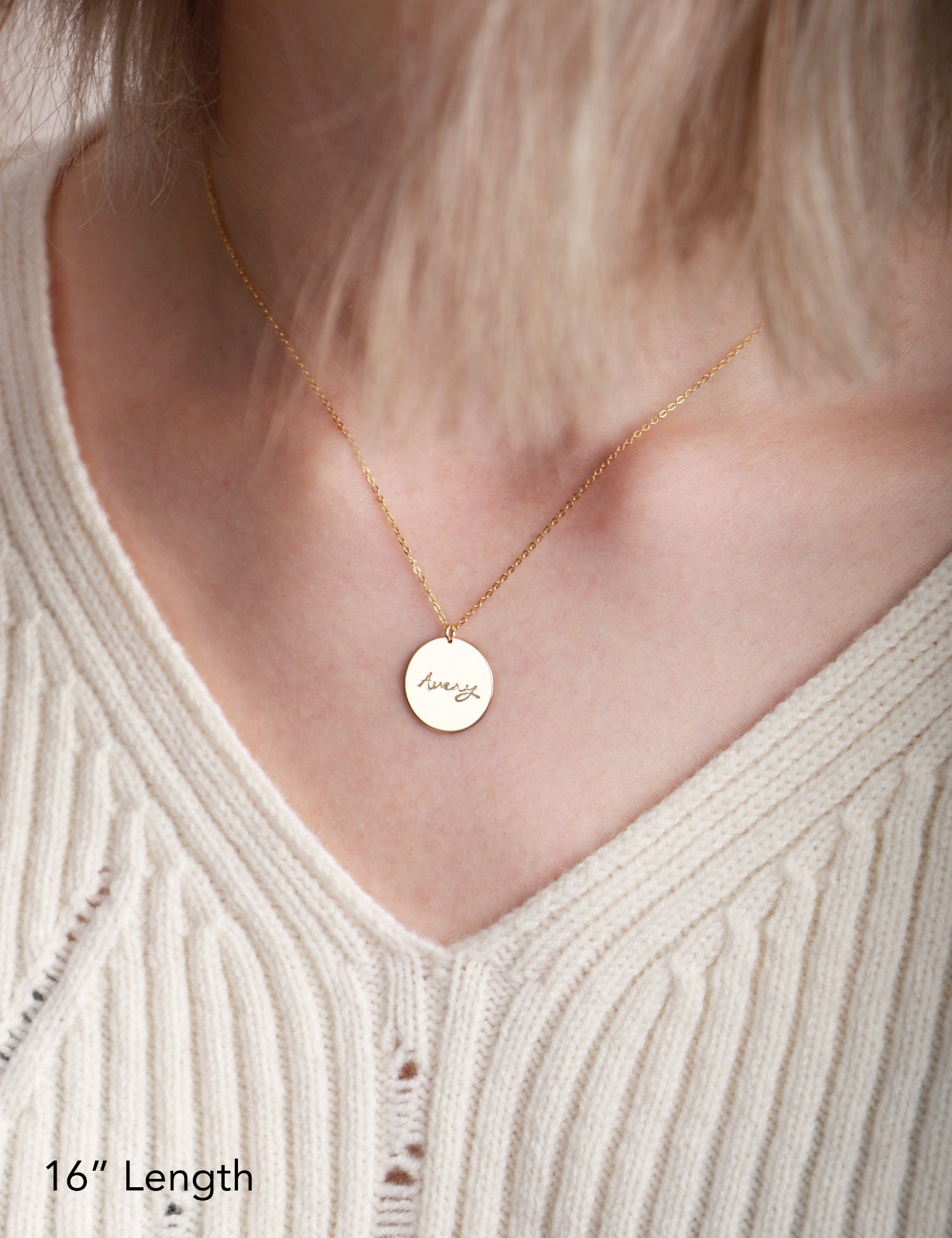 Finley Disc Necklace N210 16MM 