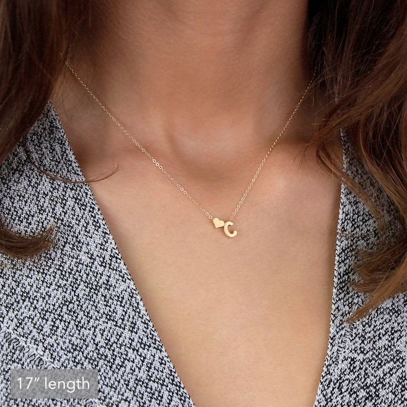 Iro Heart Initial Necklace N5 