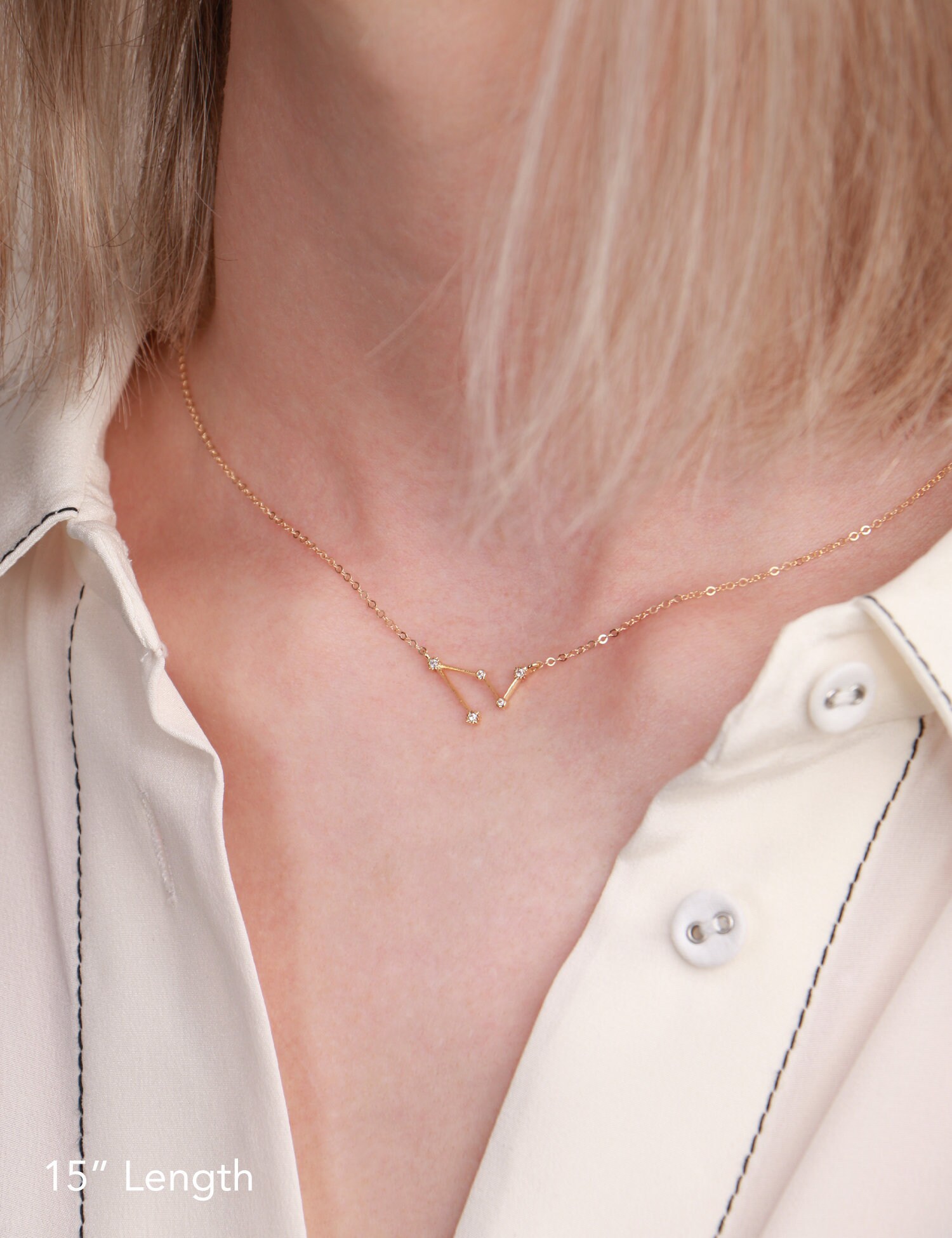 Aries Pendant 14 mm Jewels Obsession Solid 14K Rose Gold Zodiac Aries Pendant 14 mm Jewels Obsession Solid 14K Rose Gold Zodiac