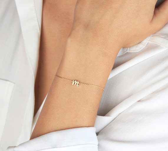 Etsy monogram deals bracelet