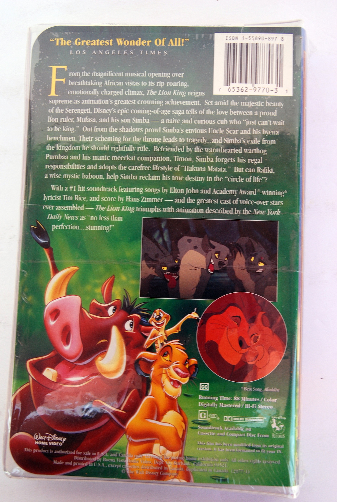 The Lion King Masterpiece Collection Sealed Vhs Tape Walt Etsy