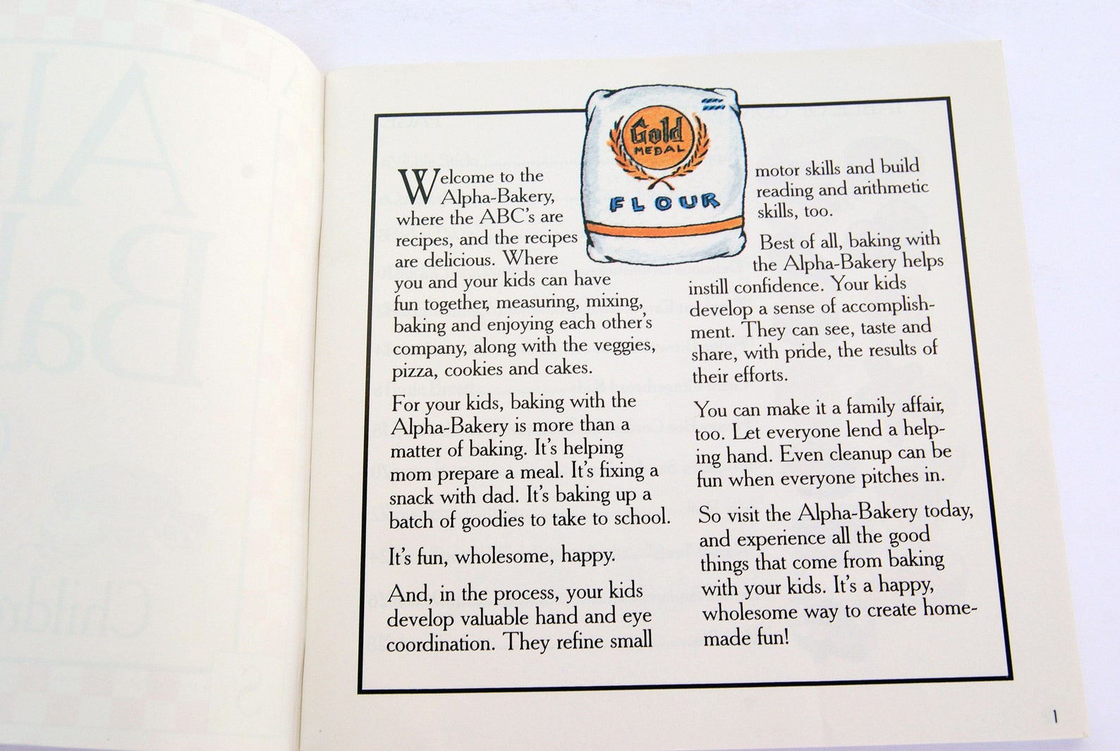 Alpha Bakery Children's Cookbook by Gold Medal Flour 1997 Etsy