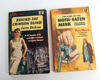 Pan Crime Mystery Books, 1960s Pulp Fiction, Book Bundle