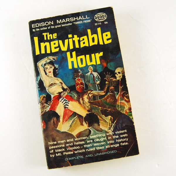 Vintage Romance Novel, Paperback Book,  The Inevitable Hour 1961 Historical Fiction