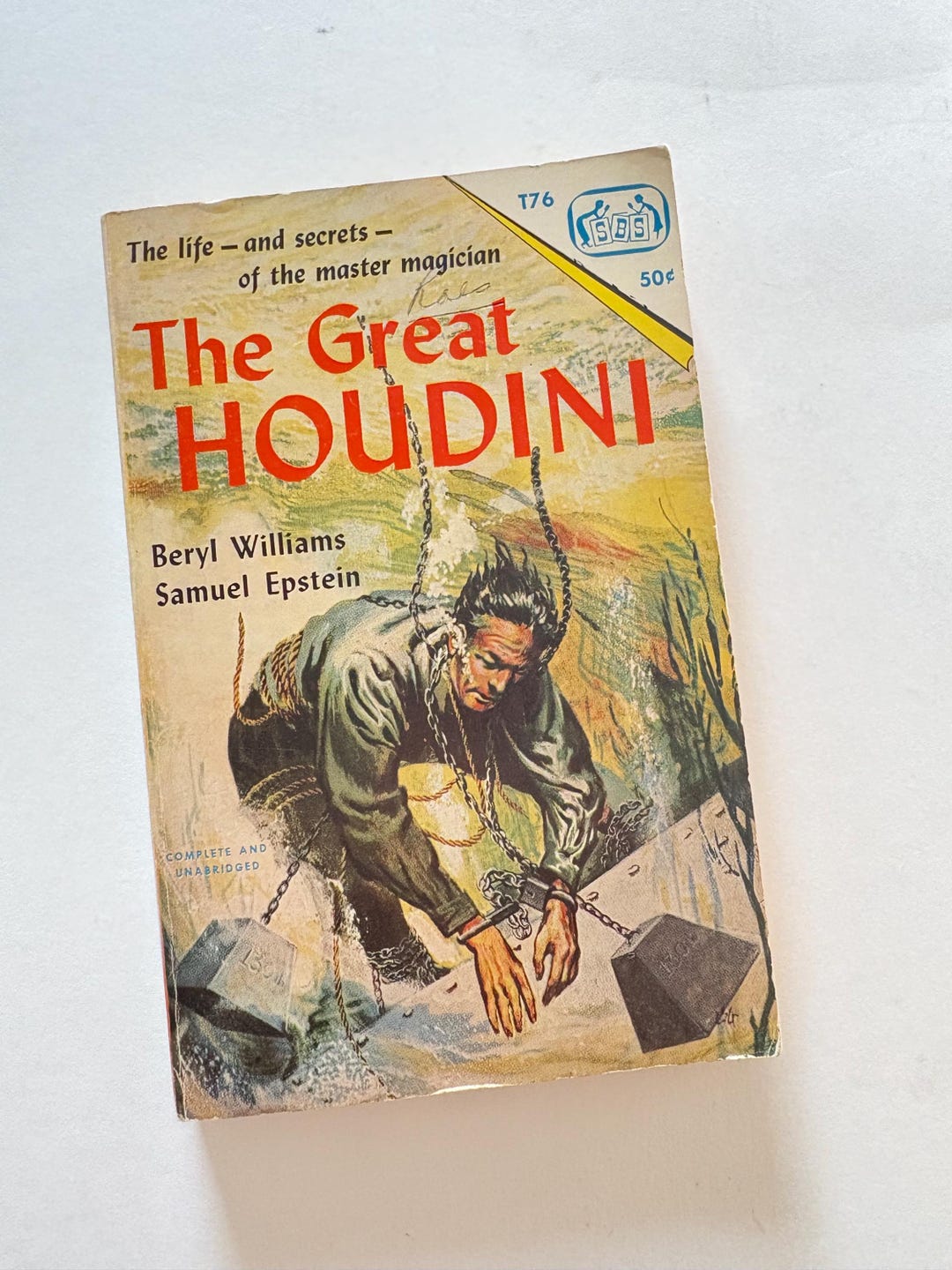 Houdini Book, 1965 Scholastic Paperback - Etsy