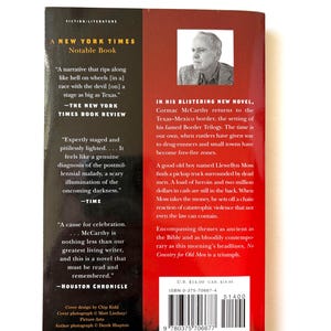 No Country for Old Men book, Cormac McCarthy, First Paperback Edition image 3
